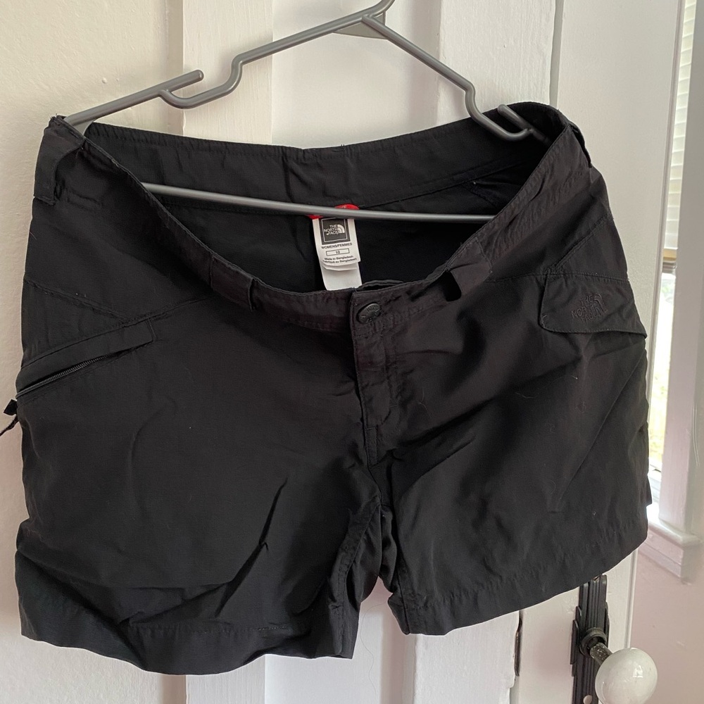 North Face Black Nylon Hiking Shorts